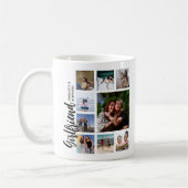 Benutzerdefinierte Freundin-Foto-Collage Kaffeetasse (Links)