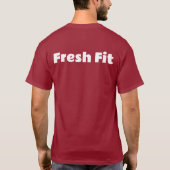 Benutzerdefinierte, frischen Farbton-Maroon-T - Sh T-Shirt (Rückseite)