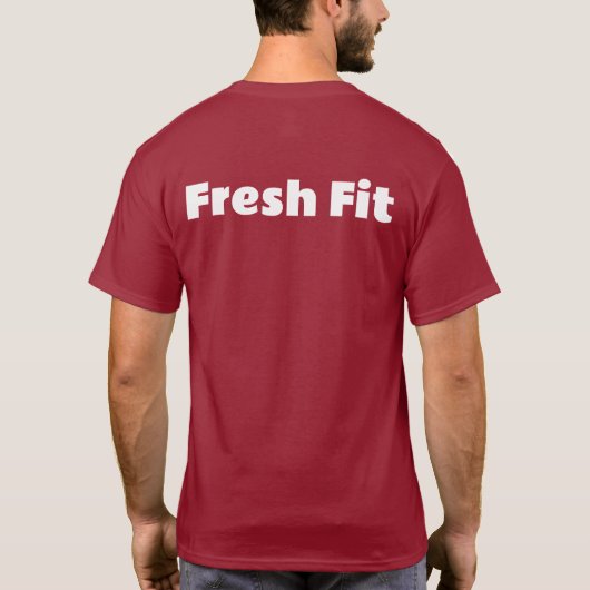 Benutzerdefinierte, frischen Farbton-Maroon-T - Sh T-Shirt (Rückseite)