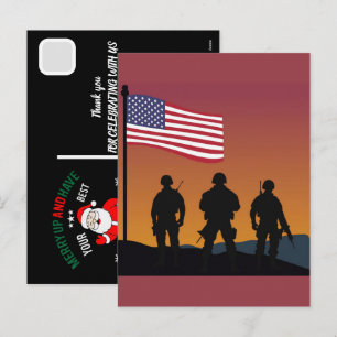 Benutzerdefinierte Frohen Veterans Day! Dankeschön Feiertagspostkarte