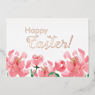 Benutzerdefinierte Fröhliche Ostern Florale Pfings Folien Feiertagskarte