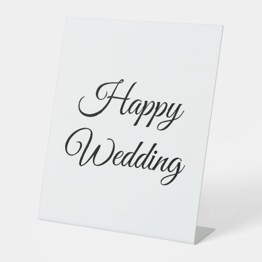 benutzerdefinierte fügen Sie Ihren Text glückliche Sockelschild (Vorderseite)