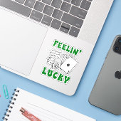 Benutzerdefinierte Fühle mich Glücklich Positive A Aufkleber (Laptop mit iPhone)