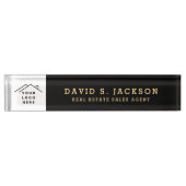 Benutzerdefinierte Führungskraft Black Gold Berufl Namensplakette (Vorderseite)