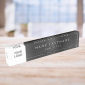 Benutzerdefinierte Führungskraft Schwarz Beruflich Namensplakette