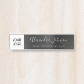 Benutzerdefinierte Führungskraft Schwarz Beruflich Türschild (Vorderseite )