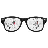 Benutzerdefinierte Fun Party Red Back Spider Partybrille (Vorderseite)