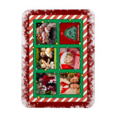 Benutzerdefinierte fünf-Foto-Weihnachts- Magnet (Vertikal)