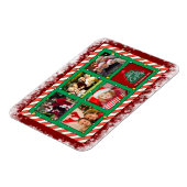 Benutzerdefinierte fünf-Foto-Weihnachts- Magnet (Linke Seite)