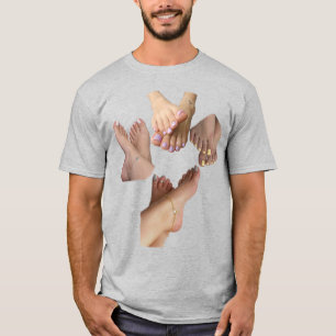 Benutzerdefinierte Fuß-Füße – Personalisiertes "Ic T-Shirt