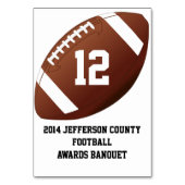 Benutzerdefinierte Fußball-Bankett-Tischnummer Tischnummer (Rückseite)