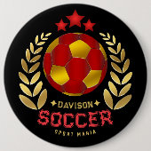 Benutzerdefinierte Fußball-Emblem-Kunst Button (Vorderseite)