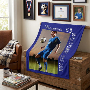 Benutzerdefinierte Fußball-Foto-Decke mit personal Fleecedecke