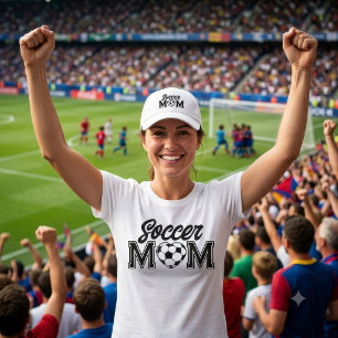 Benutzerdefinierte Fußball-Mama-Herzen-Fußball-Gra T-Shirt