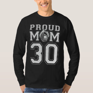 Benutzerdefinierte Fußball-Mama Nr. 30 für Fußball T-Shirt