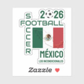 Benutzerdefinierte Fußball MEXICO Aufkleber (Blatt)
