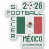 Benutzerdefinierte Fußball MEXICO Aufkleber (Vorderseite)