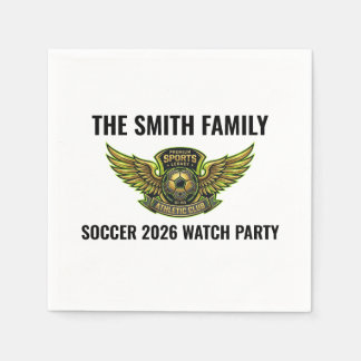 Benutzerdefinierte Fußball-Party-Papier-Tischservi Serviette