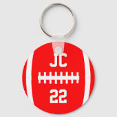 Benutzerdefinierte Fußball-Spieler-Initialen/Numme Schlüsselanhänger (Vorderseite)