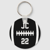 Benutzerdefinierte Fußball-Spieler-Initialen/Numme Schlüsselanhänger (Rückseite)