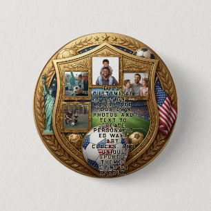 Benutzerdefinierte Fußball-Weltmeisterschaft Famil Button