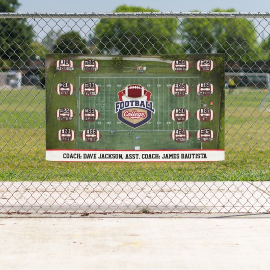 Benutzerdefinierte Fußballmannschaft Banner (Insitu)