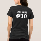 Benutzerdefinierte Fußballmannschaft mit Name des  Tri-Blend Shirt (Rückseite)