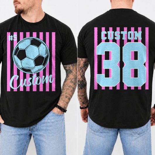 Benutzerdefinierte Fußballmutter mit Teamname Numm T-Shirt