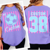 Benutzerdefinierte Fußballmutter mit Teamname Numm T-Shirt