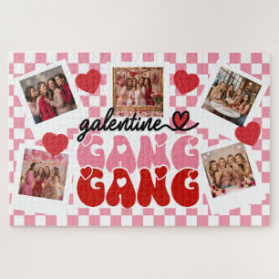 Benutzerdefinierte Galentine's Gang Fotocollage Puzzle