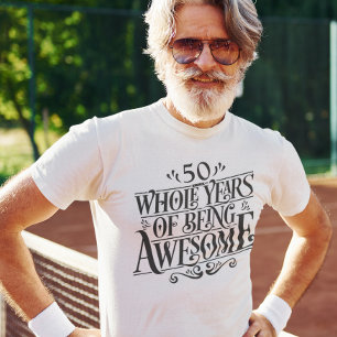 Benutzerdefinierte ganze Jahre Awesome Geburtstags T-Shirt