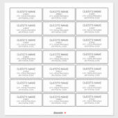 Benutzerdefinierte Gäste adressieren Etiketten sch (Blatt)