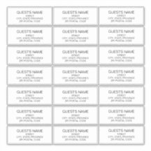 Benutzerdefinierte Gäste adressieren Etiketten sch