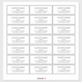 Benutzerdefinierte Gäste adressieren Labels in dun (Blatt)