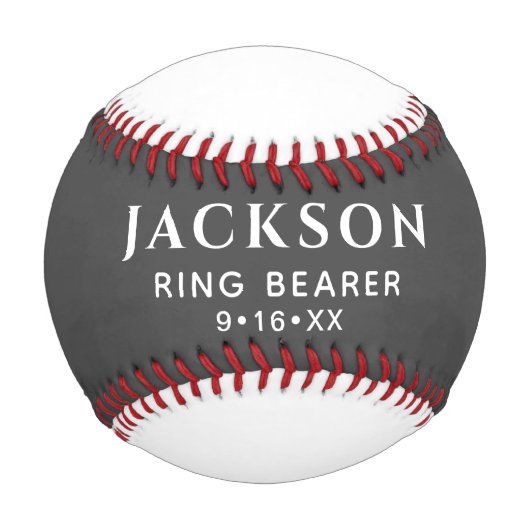 Benutzerdefinierte Gastgeschenk Hochzeit Baseball (Vorderseite)