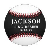 Benutzerdefinierte Gastgeschenk Hochzeit Baseball (Vorderseite)