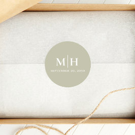 Benutzerdefinierte Gastgeschenk Hochzeit für die g Runder Aufkleber