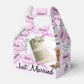 Benutzerdefinierte Gastgeschenk Hochzeit Geschenkschachtel (Rückseite)