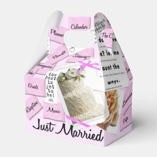 Benutzerdefinierte Gastgeschenk Hochzeit Geschenkschachtel (Vorderseite)