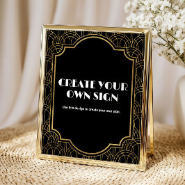 Benutzerdefinierte Gatsby Roaring Twenties Party Poster