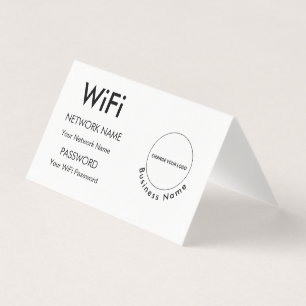 Benutzerdefinierte gebrandete Geschäftsname-Wifi-D