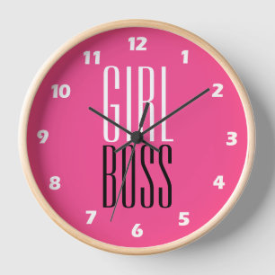Benutzerdefinierte Gebrandete Girl Boss Weiße Schw Uhr