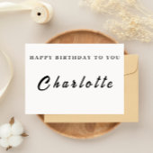 Benutzerdefinierte Geburtskarte für sie Einladung