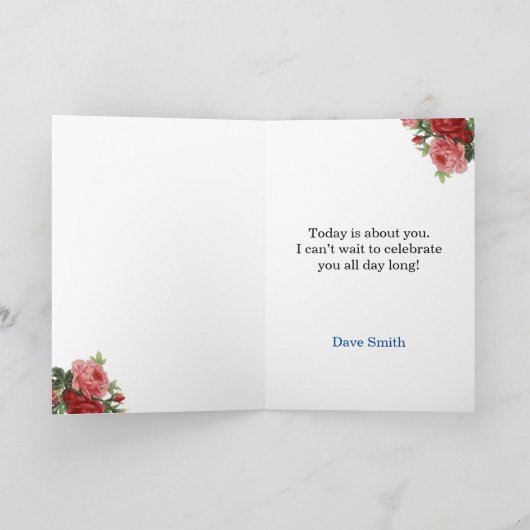 Benutzerdefinierte Geburtskarte Karte (Innenseite)