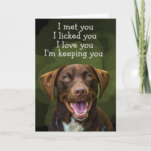 Benutzerdefinierte Geburtstagskarte aus Ihrem Labr Dankeskarte (Vorderseite)