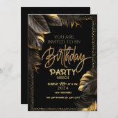 Benutzerdefinierte Geburtstagskarte - Personalisie Einladung (Vorne/Hinten)