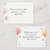 Benutzerdefinierte Geburtstagskarte - Personalisie Mitteilungskarte (Vorne/Hinten)