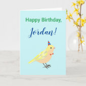 Benutzerdefinierte Geburtstagskarte Personalisiert Karte (Gelbe Blume)