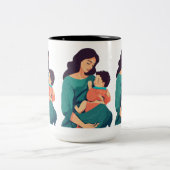 "Benutzerdefinierte gedruckte Tasse: Anpassen der  Zweifarbige Tasse (Mittel)