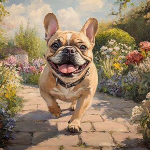 Benutzerdefinierte gehende Französische Bulldogge Karte